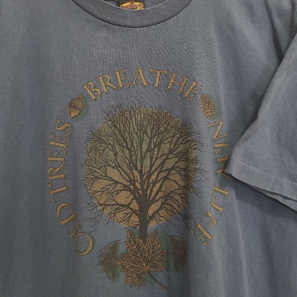 🌳Vintage - 90s Single Stitch - Old Trees Breathe New Life - Size XL - Picture 4 of 9